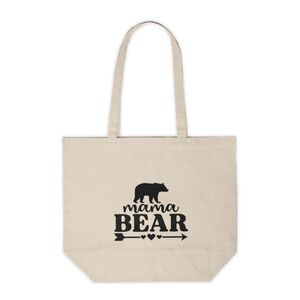 Mama Bear Custom Canvas Tote Bag